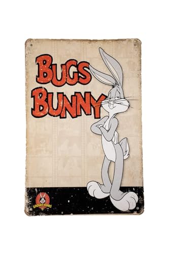 Bugs Bunny blechschild - metallschild - metall poster - retro schilder - blech - wanddekoration - vintage schild - metal sign - dekoschild - mancave - männerhöhle von Cave & Garden