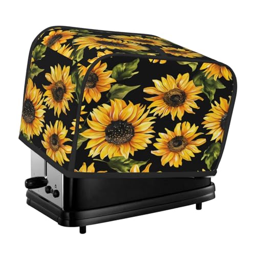 Cavizow Sonnenblumen-Muster, Toaster-Abdeckung, 2 Scheiben, breiter Schlitz, staubdicht, wasserdicht, Küchengeräteabdeckungen mit Aufhängeschlaufe, Brotbacker, Toaster-Schutz Cavizow Sonnenblumen-Muster, Toaster-Abdeckung, 2 Scheiben, breiter Schlitz, staubdicht, wasserdicht, Küchengeräteabdeckungen mit Aufhängeschlaufe, Brotbacker, Toaster-Schutz von Cavizow