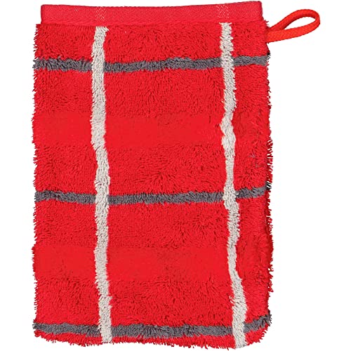 Cawö Home Handtücher Noblesse Square 1079 rot - 27 Waschhandschuh 16x22 cm von Cawö