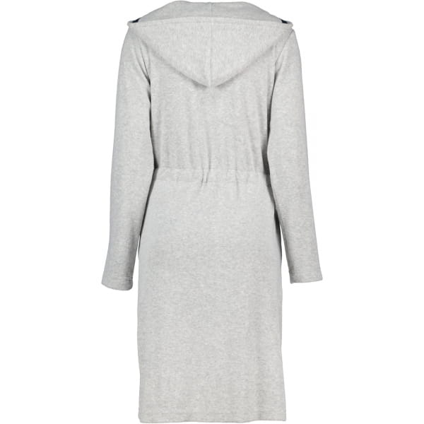 Cawö Home Active Damen Kurzmantel Kapuze TG RV 821 - Farbe: grau-melange/navy - 71 - L