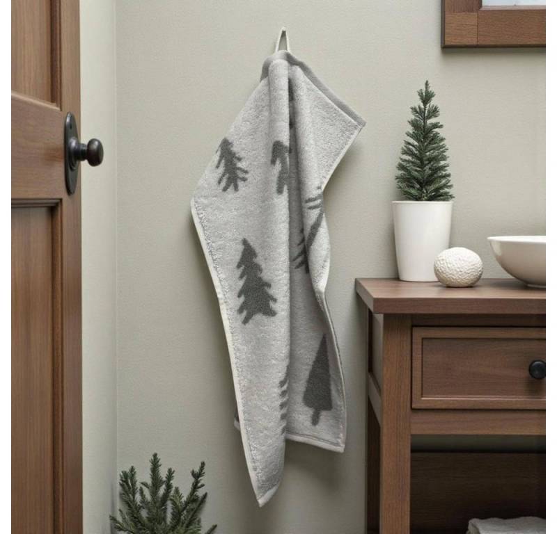 Cawö Home Gästehandtuch WINTER EDITION Tannen 6273, Baumwolle von Cawö Home