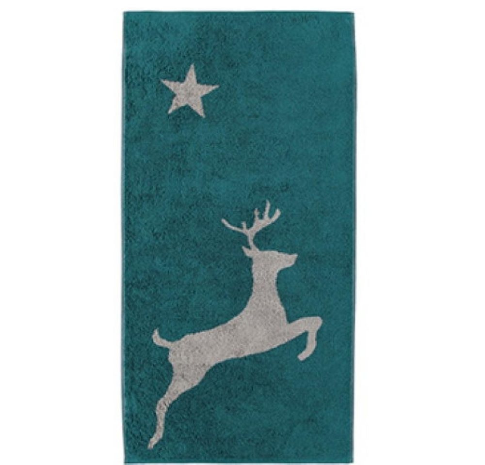 Cawö Home Handtuch Christmas Edition 929 Hirsch Smaragd Handtuch, Baumwolle Cawö Home Handtuch Christmas Edition 929 Hirsch Smaragd Handtuch, Baumwolle von Cawö Home