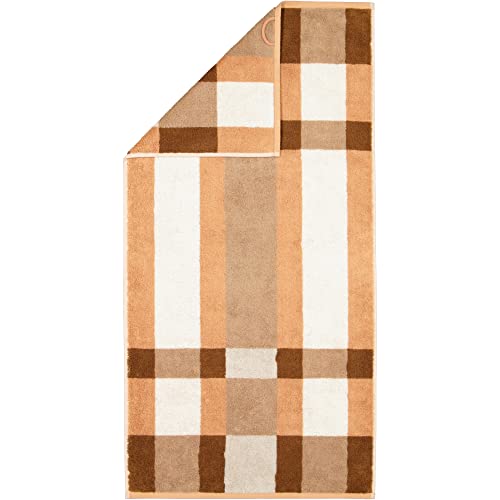 CAWÖ Home Handtücher Delight Karo 6219 Caramel - 33 Handtuch 50x100 cm von Cawö