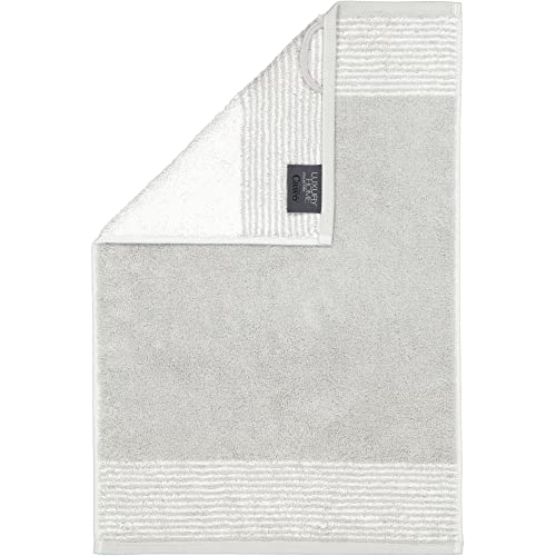 Cawö Home Handtücher Luxury Home Two-Tone 590 Platin - 76 Gästetuch 30x50 cm von Cawö