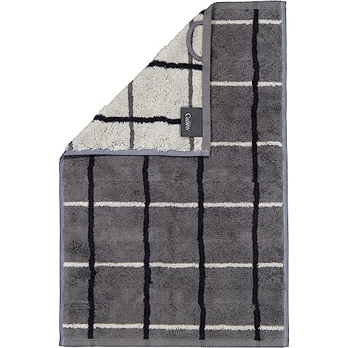 Cawö Home Handtücher Noblesse Square 1079 anthrazit - 77 Gästetuch 30x50 cm von Cawö