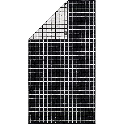 Cawö Home Handtücher Zoom Karo 123 schwarz - 97 Duschtuch 80x150 cm von Cawö