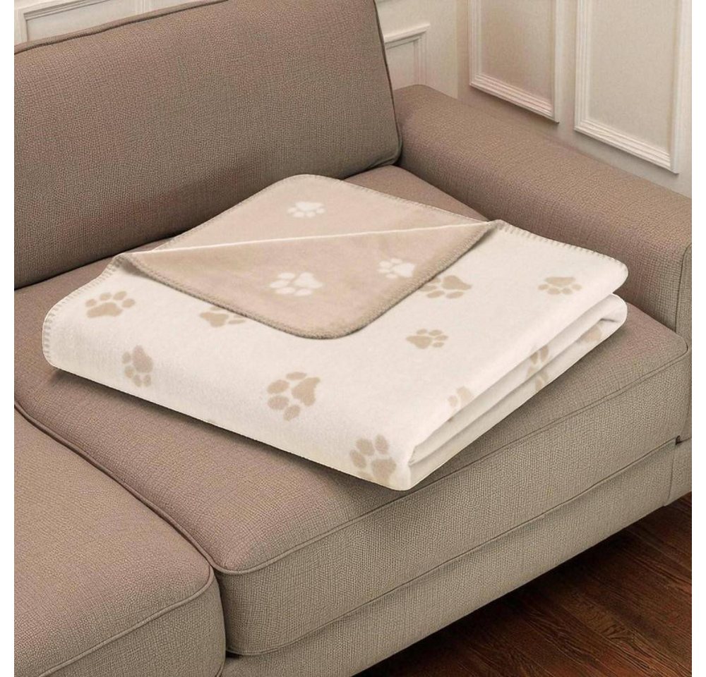 Wohndecke Wohndecke WE LOVE DOGS Pfötchen 62470 von Cawö in Natur/Beige, Cawö Home Wohndecke Wohndecke WE LOVE DOGS Pfötchen 62470 von Cawö in Natur/Beige, Cawö Home von Cawö Home