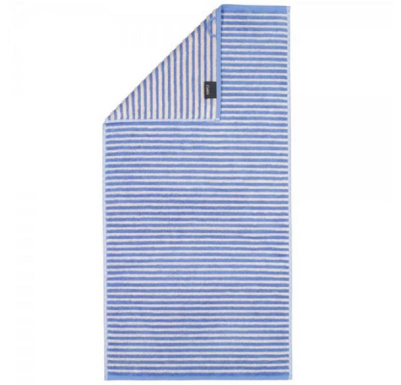 Cawö Badetücher Handtuch Lines Ringel Carpri Blau (50x100cm) von Cawö