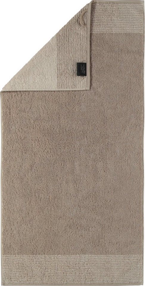 Cawö Duschtuch Duschtuch "Two Tone", Frottier (1-St), Walk-Frottier Uni von Cawö