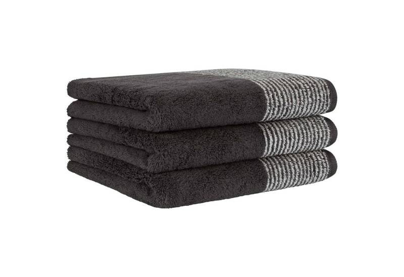 Cawö Gästehandtücher Unisex Gästetuch 3er Pack Baumwolle, Frottier (Packung, 3-St) von Cawö