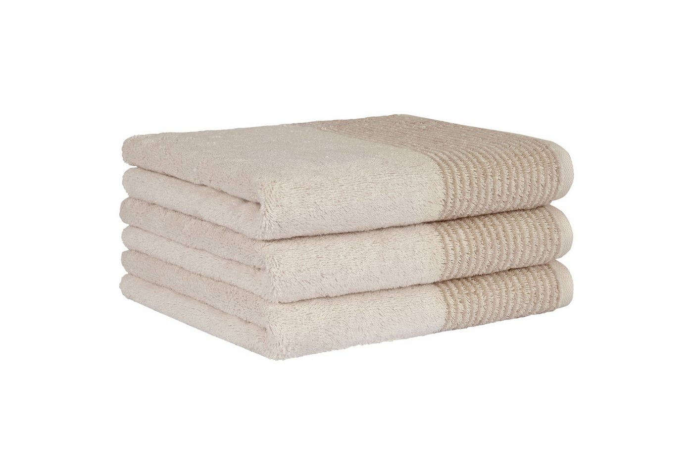 Cawö Gästehandtücher Unisex Gästetuch 3er Pack Baumwolle, Frottier (Packung, 3-St) von Cawö