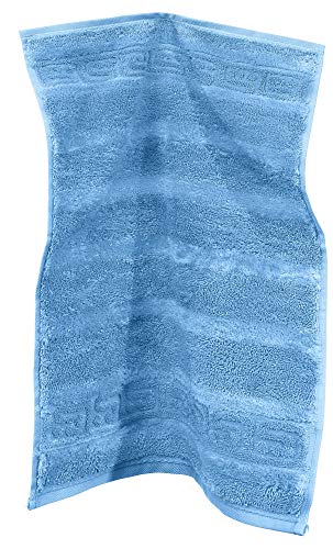 Cawö Gästetuch 1001 Noblesse Walk-Frottier blau Größe 30x50 cm von Cawö