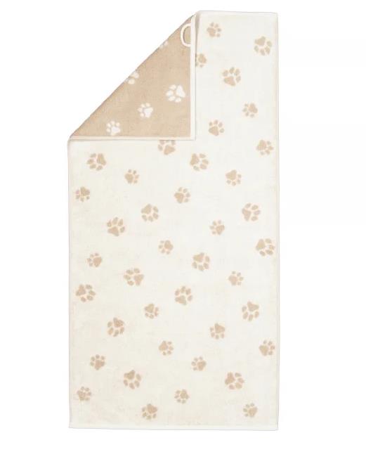 Cawö Handtuch 50x100 cm WE LOVE DOG in 33 natur/beige von Cawö