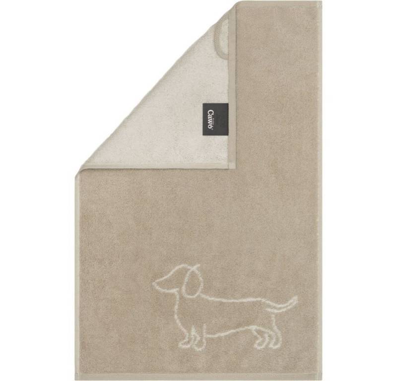 Cawö Handtuch Cawö Gästetuch, Handtuch oder Duschtuch We love Dogs Dackel 6248, 100% Baumwolle von Cawö