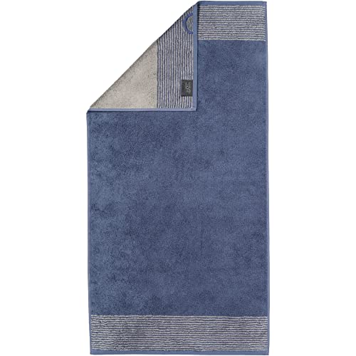 Cawö Home Handtücher Luxury Home Two-Tone 590 Nachtblau - 10 Handtuch 50x100 cm von Cawö