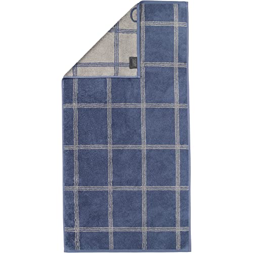 Cawö Home Handtücher Luxury Home Two-Tone Grafik 604 Nachtblau - 10 Handtuch 50x100 cm von Cawö