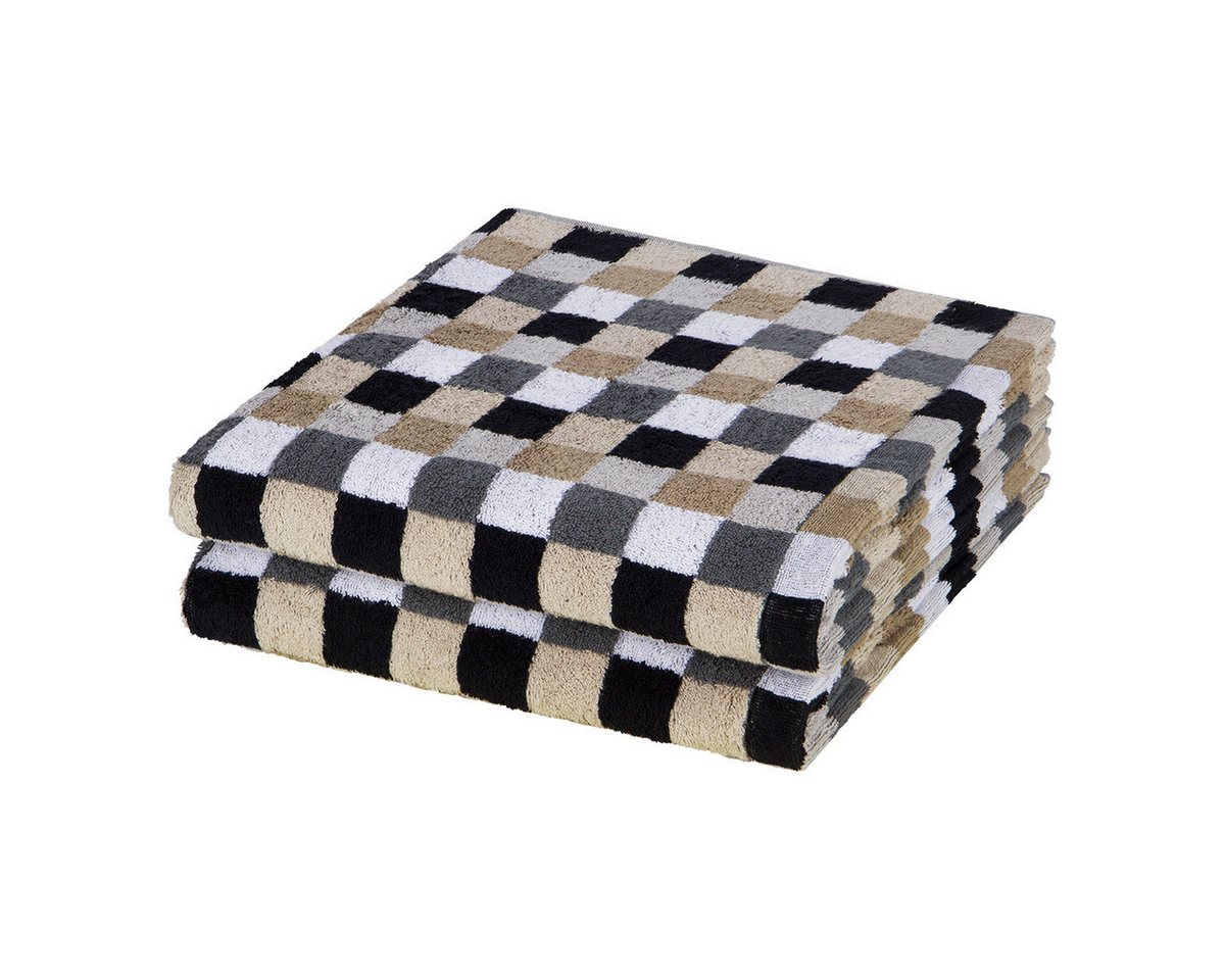Cawö Handtuch Set Lifestyle, Walkfrottee (Spar-Set, 2-St), 2 X Duschtuch im Set - Baumwolle - Saugstark - Weich und pflegeleicht von Cawö