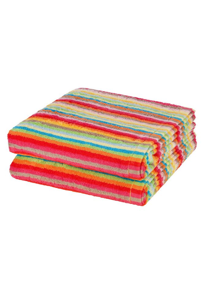 Cawö Handtuch Set 2er Pack Lifestyle, Baumwolle (Spar-Set, 2-St), 2 X Duschtuch im Set - Baumwolle - Strapazierfähig von Cawö