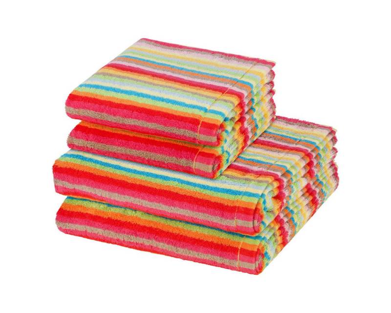 Cawö Handtuch Set Lifestyle, Walkfrottee (Spar-Set, 4-St), 2 X Handtuch 2 X Duschtuch im Set - Baumwolle - Saugstark von Cawö