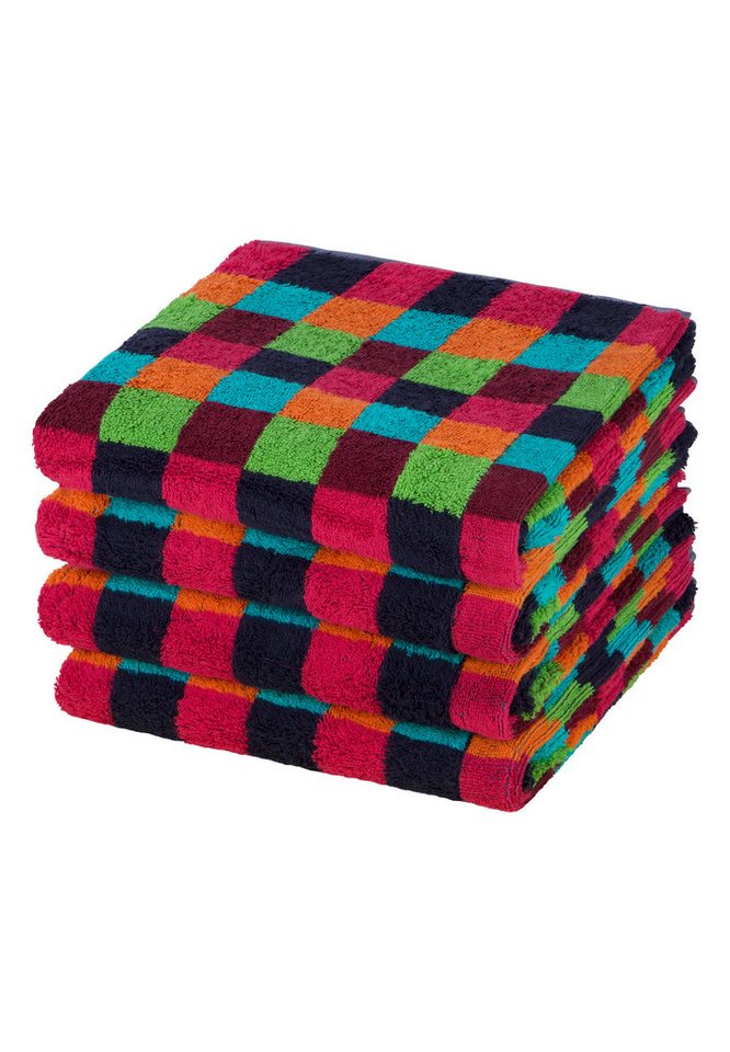 Cawö Handtuch Set 4er Pack Lifestyle, Baumwolle (Spar-Set, 4-St), 4 X Handtuch im Set - Baumwolle - Strapazierfähig von Cawö