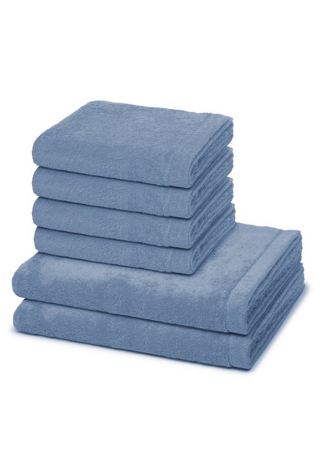 Cawö Handtuch Set Lifestyle, Walkfrottee (Spar-Set, 6-St), 4 X Handtuch 2 X Duschtuch im Set - Baumwolle von Cawö