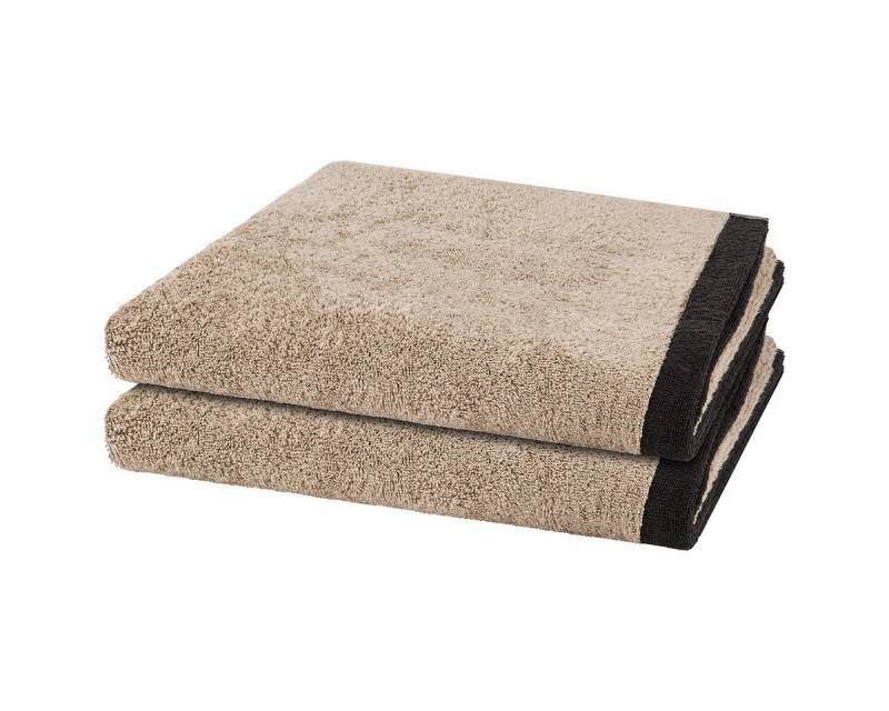 Cawö Handtuch Set Lifestyle Splash, Walkfrottee (Spar-Set, 2-St), 2 X Duschtuch im Set - Baumwolle - Saugstark von Cawö