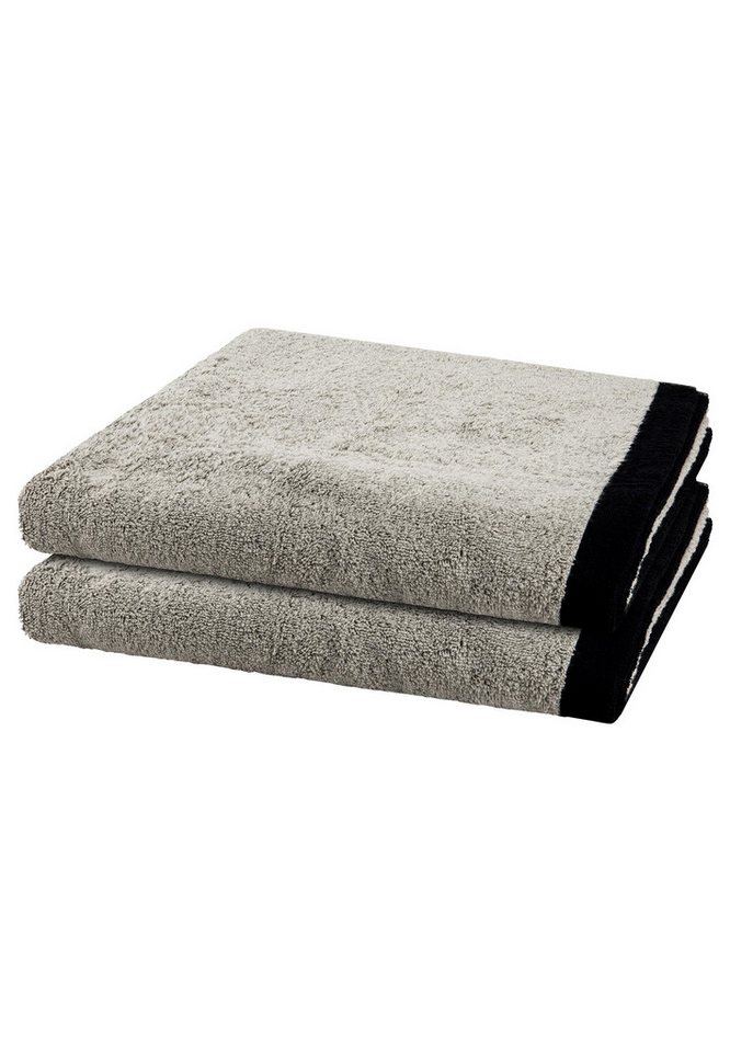 Cawö Handtuch Set Lifestyle Splash, Walkfrottee (Spar-Set, 2-St), 2 X Duschtuch im Set - Baumwolle - Saugstark von Cawö