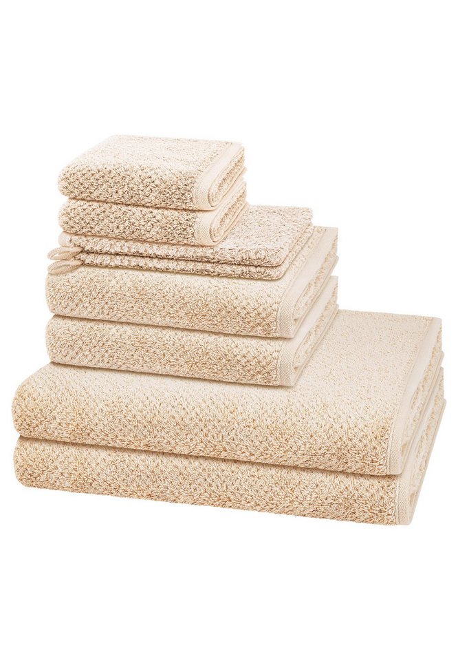 Cawö Handtuch Set Pure, Walkfrottee (Spar-Set, 8-St), 2 X Wasch- 2 X Gäste- 2 X Dusch- 2 X Handtuch im Set - Baumwolle Cawö Handtuch Set Pure, Walkfrottee (Spar-Set, 8-St), 2 X Wasch- 2 X Gäste- 2 X Dusch- 2 X Handtuch im Set - Baumwolle von Cawö