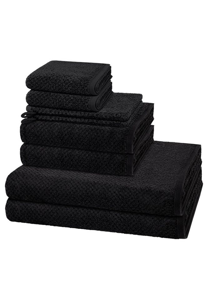Cawö Handtuch Set Pure, Walkfrottee (Spar-Set, 8-St), 2 X Wasch- 2 X Gäste- 2 X Dusch- 2 X Handtuch im Set - Baumwolle Cawö Handtuch Set Pure, Walkfrottee (Spar-Set, 8-St), 2 X Wasch- 2 X Gäste- 2 X Dusch- 2 X Handtuch im Set - Baumwolle von Cawö