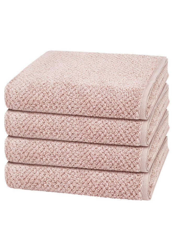 Cawö Handtuch Set Pure, Walkfrottee (Spar-Set, 4-St), 4 X Handtuch im Set - Baumwolle - Saugstark Cawö Handtuch Set Pure, Walkfrottee (Spar-Set, 4-St), 4 X Handtuch im Set - Baumwolle - Saugstark von Cawö