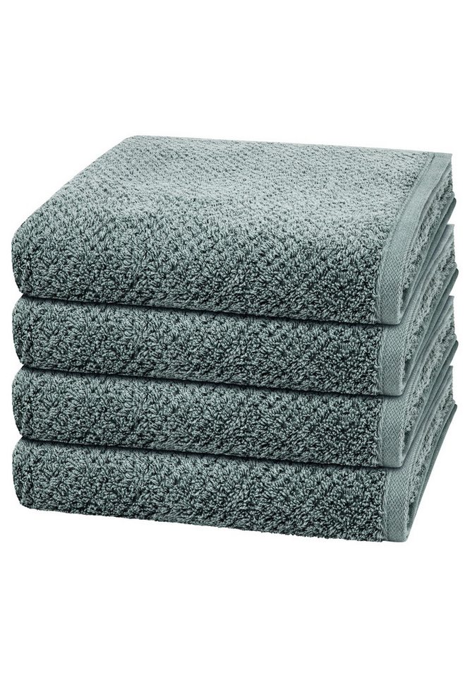 Cawö Handtuch Set Pure, Walkfrottee (Spar-Set, 4-St), 4 X Handtuch im Set - Baumwolle - Saugstark Cawö Handtuch Set Pure, Walkfrottee (Spar-Set, 4-St), 4 X Handtuch im Set - Baumwolle - Saugstark von Cawö