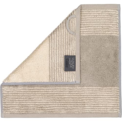 Cawö Home Handtücher Luxury Home Two-Tone 590 Graphit - 70 Seiflappen 30x30 cm von Cawö