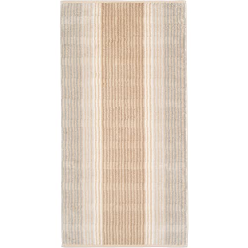 Cawö Home Handtücher Noblesse Cashmere Streifen 1056 Sand - 33 Handtuch 50x100 cm von Cawö