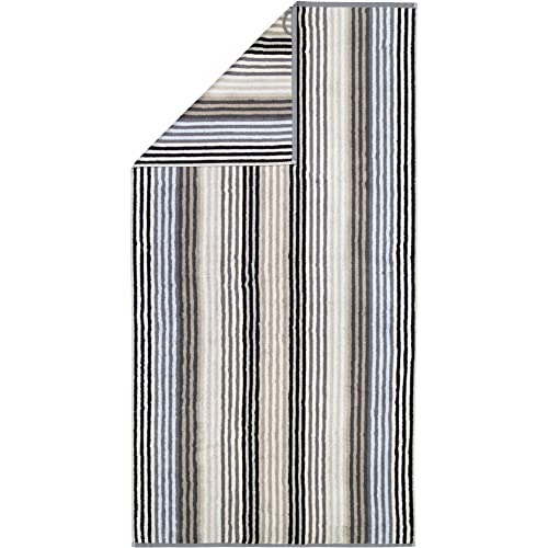 Cawö Home Handtücher Unique Streifen 944 anthrazit - 77 Duschtuch 70x140 cm von Cawö