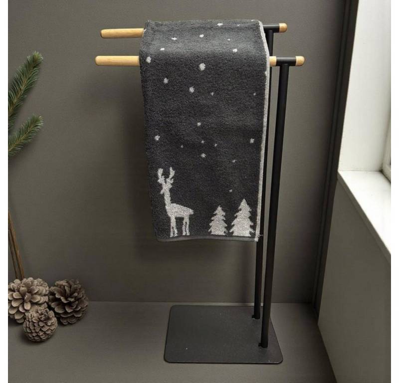 Cawö Handtücher WINTER EDITION Rudi im Schnee 6271, Baumwolle von Cawö