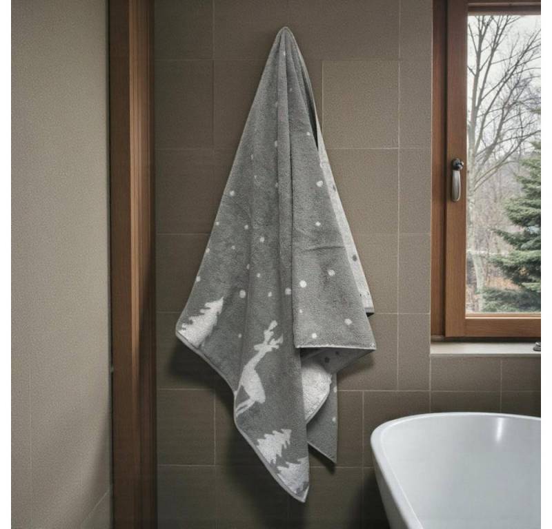 Cawö Handtücher WINTER EDITION Rudi im Schnee 6271, Baumwolle von Cawö