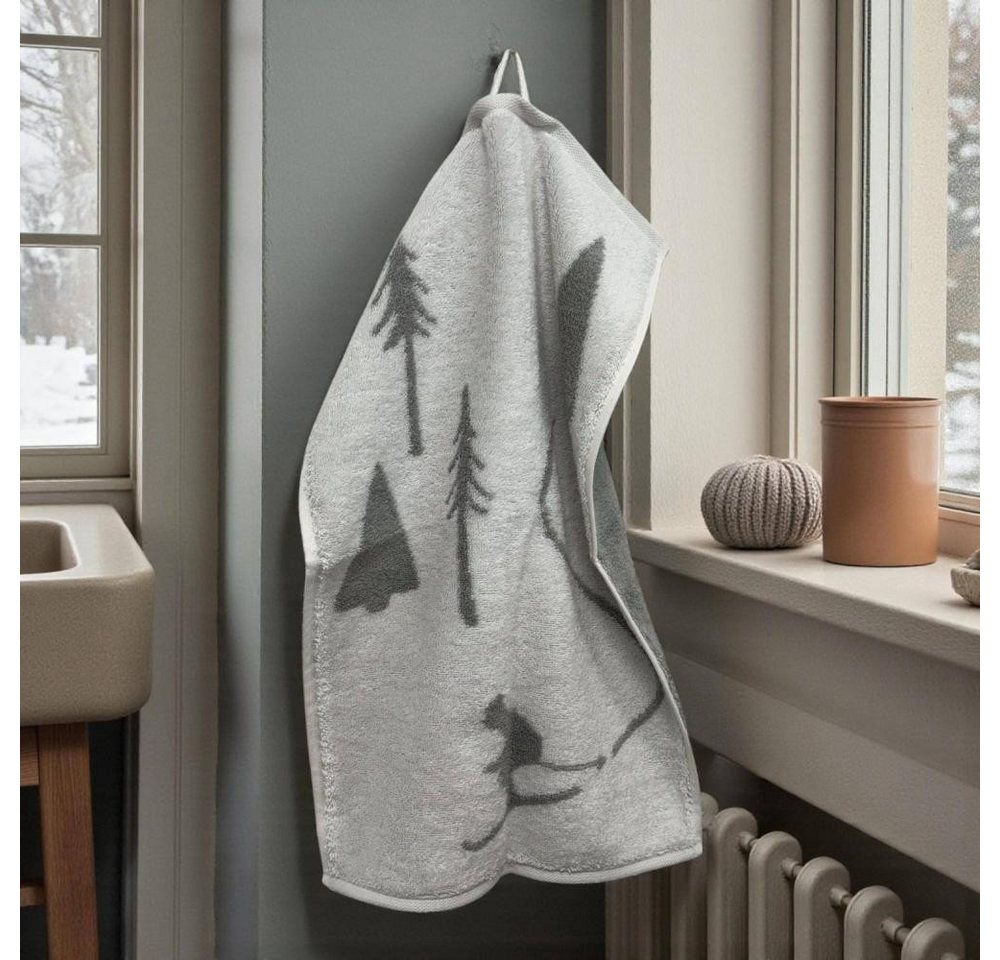 Cawö Handtücher WINTER EDITION Skifahrer 6272, Baumwolle von Cawö