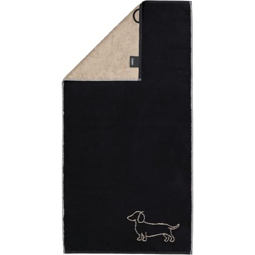 Cawö Handtücher WE Love Dogs Companion 6248 Schwarz-Beige - 93 von Cawö