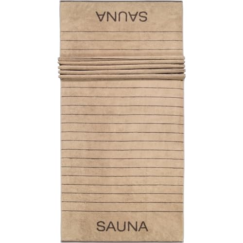 Cawö Home Saunatücher Balance Doubleface 6237 Sand - 39 80x200 cm von Cawö