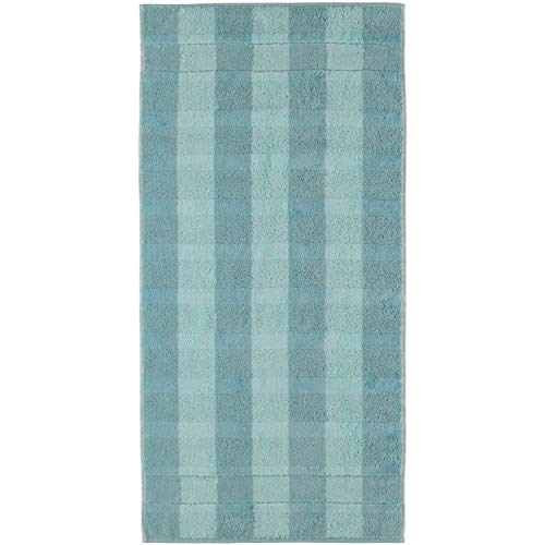 Cawö Home Handtücher Noblesse Modern Classic Blockstreifen 1073 Soft-türkis - 44 Handtuch 50x100 cm von Cawö