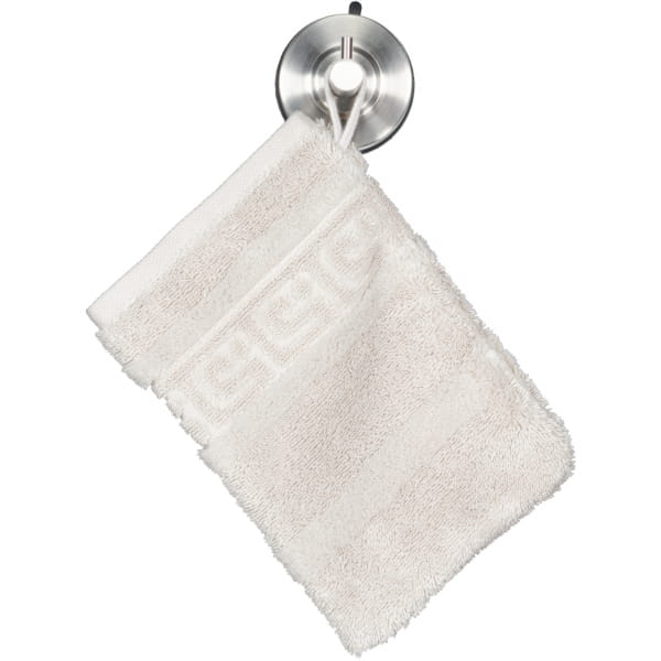 Cawö - Noblesse Uni 1001 - Farbe: 775 - silber - Waschhandschuh 16x22 cm