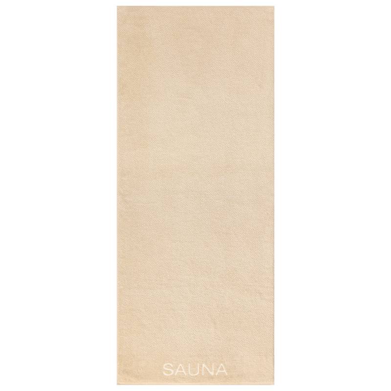 Cawö Saunatuch 80x200cm PURE 80x200 in fb. beige 370 von Cawö