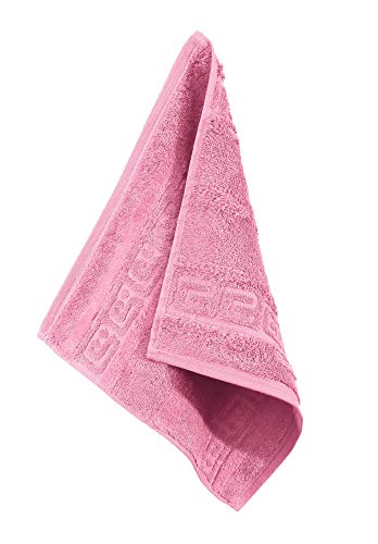 Cawö Seiftuch 1001 Noblesse Walk-Frottier rosa Größe 30x30 cm von Cawö