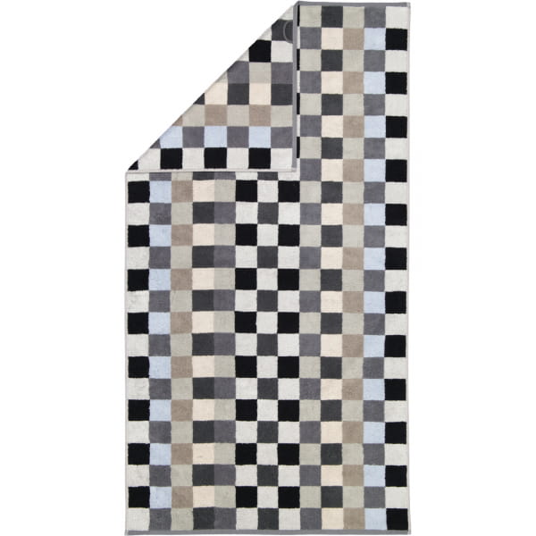 Cawö - Unique Karo 942 - Farbe: anthrazit - 77 - Duschtuch 70x140 cm
