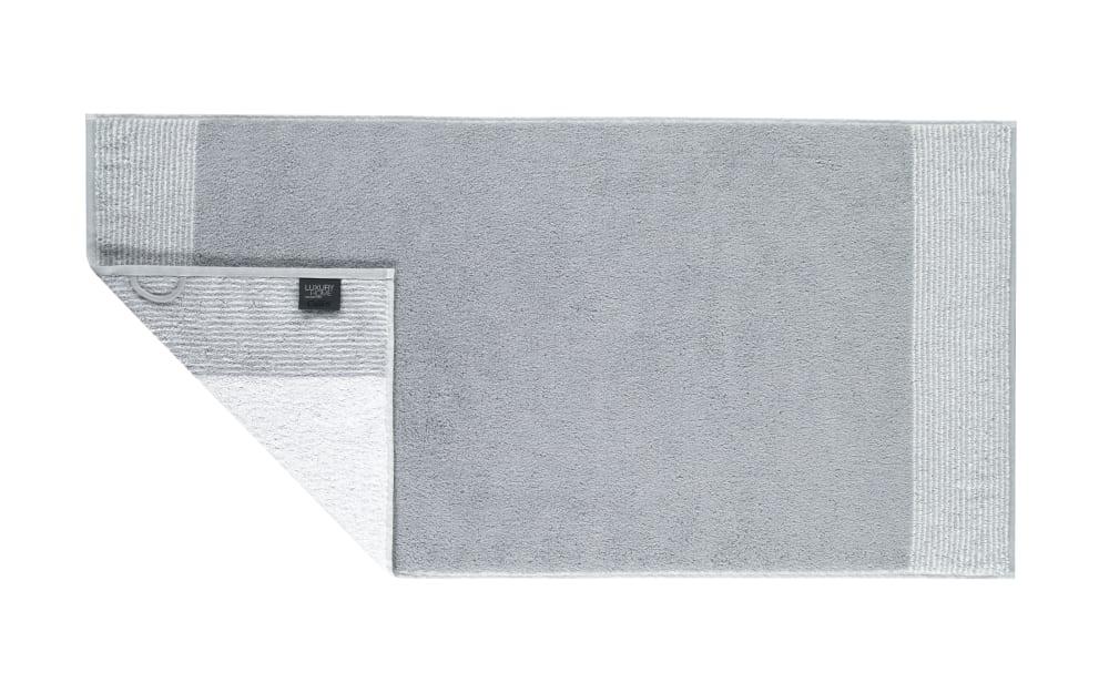 Handtuch Two-Tone, platin, 50 x 100 cm von Cawö