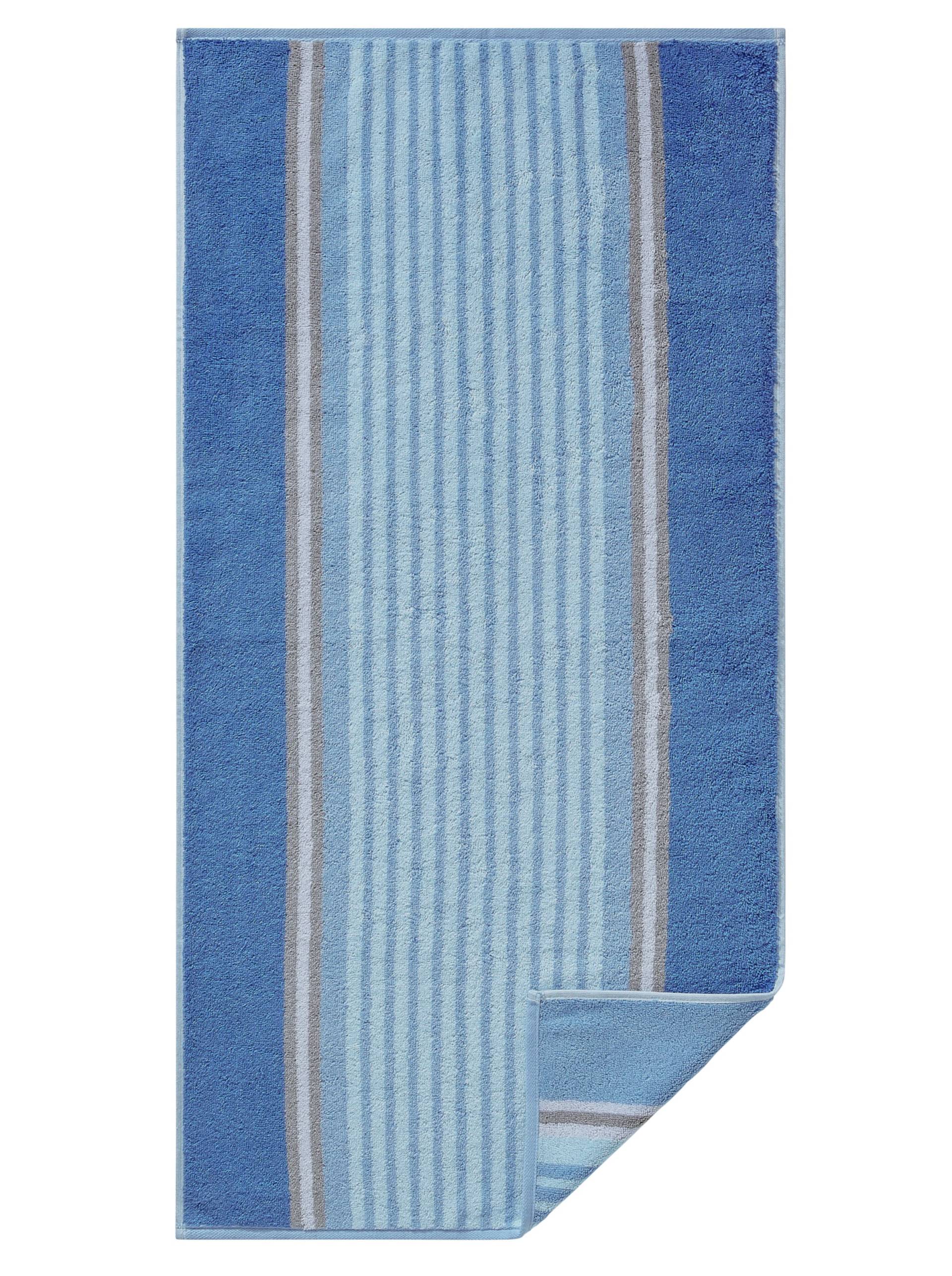 Handtuch in bleu-gestreift von Cawö von Cawö