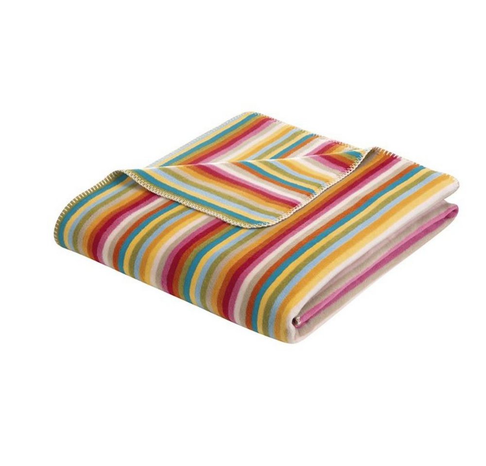 Wohndecke Cawö Wohndecke Lifestyle Streifen 70080 multicolor, Cawö von Cawö