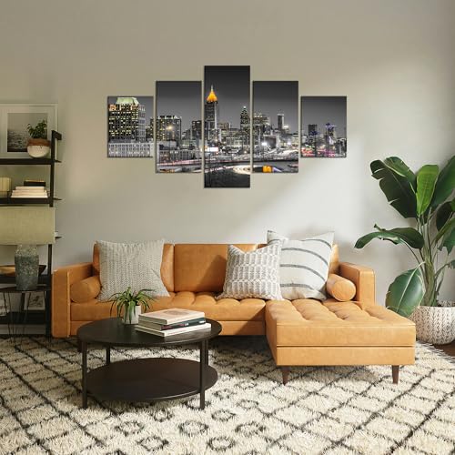 Atlanta Leinwand Wandkunst Schwarz und Weiß Wanddekoration Atlanta Georgia Skyline Bild Druck Stadtbild Nacht Poster Gemälde gespannter Rahmen Zuhause Wohnzimmer Schlafzimmer Dekoration (152,4 x 81,3 Atlanta Leinwand Wandkunst Schwarz und Weiß Wanddekoration Atlanta Georgia Skyline Bild Druck Stadtbild Nacht Poster Gemälde gespannter Rahmen Zuhause Wohnzimmer Schlafzimmer Dekoration (152,4 x 81,3 von Cawpom
