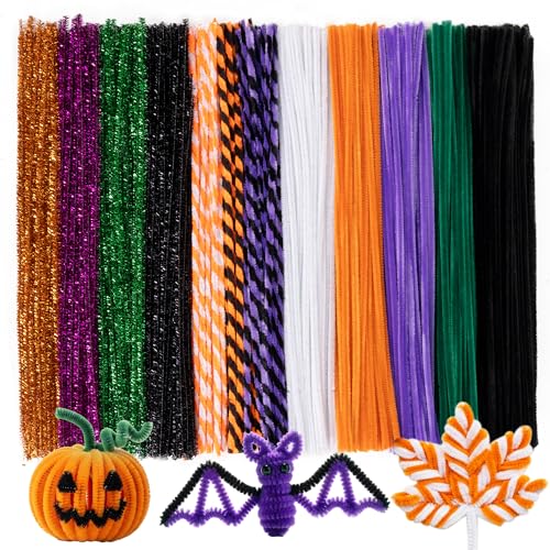 Caydo 200 Halloween-Pfeifenreiniger, dicke, flauschige Chenille-Stiele, Pfeifenreiniger, Basteln für Kunst und Handwerk, perfekt für die Herstellung von Tieren, Blumen und festlichen Dekorationen Caydo 200 Halloween-Pfeifenreiniger, dicke, flauschige Chenille-Stiele, Pfeifenreiniger, Basteln für Kunst und Handwerk, perfekt für die Herstellung von Tieren, Blumen und festlichen Dekorationen von Caydo