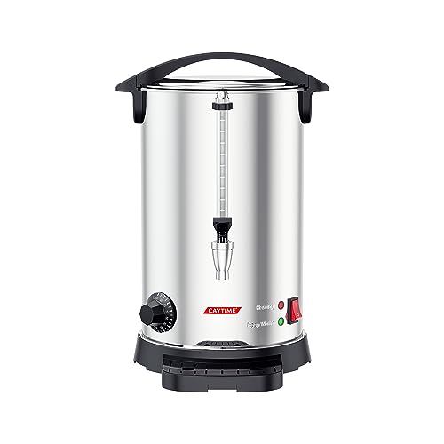 Caytime Glühweinkocher 12 Liter - 1500W Edelstahl Heißwasserspender mit Zapfhahn - zum Erhitzen und Warmhalten von Getränken wie Glühwein, Kaffee, Tee - TÜV & GS - Hochwertige Gastronomie Qualität Caytime Glühweinkocher 12 Liter - 1500W Edelstahl Heißwasserspender mit Zapfhahn - zum Erhitzen und Warmhalten von Getränken wie Glühwein, Kaffee, Tee - TÜV & GS - Hochwertige Gastronomie Qualität von Caytime